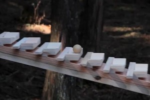 Japanese woodland xylophone
